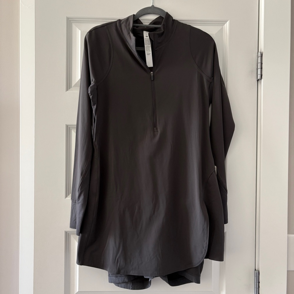 Lululemon Nulux Long Sleeve Tennis Dress Size 12 New With Tags